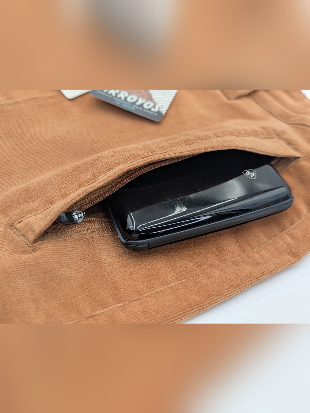 Brand-New Baja Llama Arroyo Sz XL/36 Camel/Brown Stretchy Corduroy Walk Shorts - Picture 6 of 16